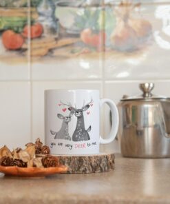You Are Very Deer To Me Mug, Valentines Gift, Anniversary Gift, Gift For Her, Valentines Day, Valentines Day Gift