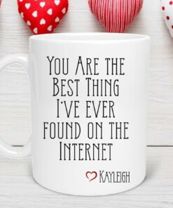 You Are the Best Thing I Found on the Internet Valentine's Day Mug, Gift for Boyfriend, Valentine Gift For Him, Valentine's