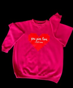 "You Give Love" Cozy Unisex Sweater - Gift for Valentine's Day