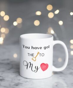 You Have The Key To My Heart Mug, Valentine Mug, Valentine Mug For Husband, Valentine Mug For Boyfriend, Gift For Valentines