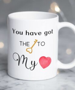 You Have The Key To My Heart Mug, Valentine Mug, Valentine Mug For Husband, Valentine Mug For Boyfriend, Gift For Valentines
