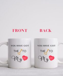 You Have The Key To My Heart Mug, Valentine Mug, Valentine Mug For Husband, Valentine Mug For Boyfriend, Gift For Valentines