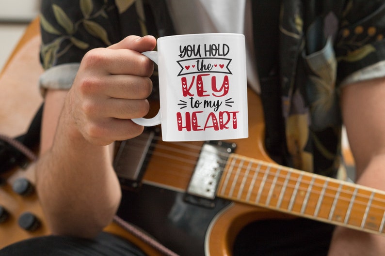 You Hold The Key To My Heart Valentine's Mug, Valentine's Saying Mug, Valentine For Him, Valentine For Her