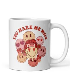You Make Me Melt Valentines Day, Valentines Day Mug, Retro Valentines Day Mug, Retro Vday Mug