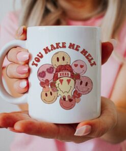 You Make Me Melt, You Make Me Melt Valentines Day, Valentines Day Mug, Retro Valentines Day Mug, Retro Vday Mug