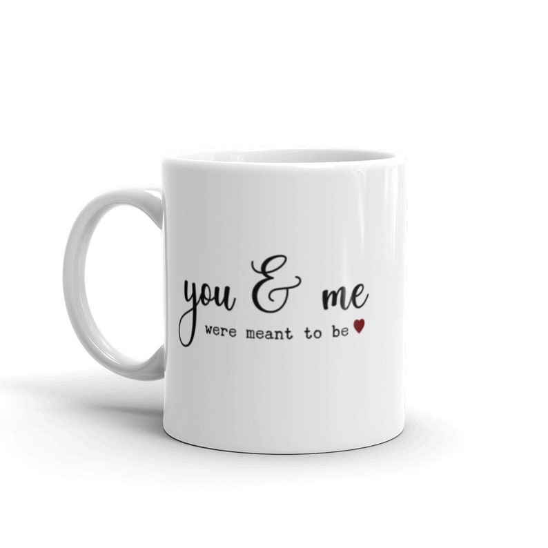 You and Me Valentine Mug, Minimalist Valentine Coffee Mug, Gift For Her or Him