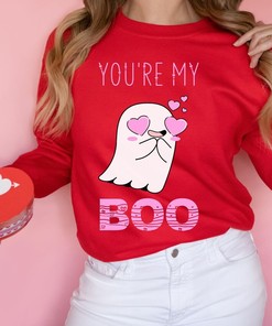 You're My Boo Valentine's Day Ghost Sweatshirt: Funny and Cute