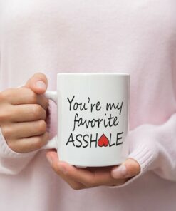 Youre My Favorite Asshole Valentine Mug - Naughty Valentine Mug - Funny Valentine Mug- Valentine For Her