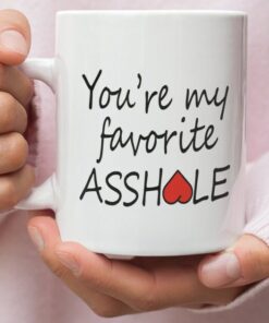 Youre My Favorite Asshole Valentine Mug - Naughty Valentine Mug - Funny Valentine Mug- Valentine For Her
