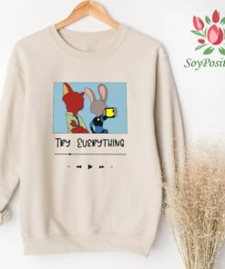 Zootopia Playlist Crewneck Sweatshirt, Animal Kingdom Shirt, Disney Family Shirts, Disney Shirt For Men Women and Kids
