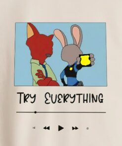 Zootopia Playlist Crewneck Sweatshirt, Animal Kingdom Shirt, Disney Family Shirts, Disney Shirt For Men Women and Kids