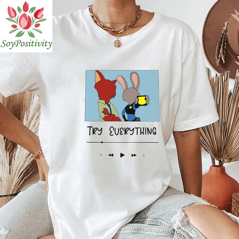 Zootopia Playlist Crewneck Sweatshirt, Animal Kingdom Shirt, Disney Family Shirts, Disney Shirt For Men Women and Kids