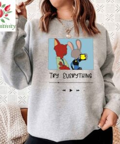 Zootopia Playlist Crewneck Sweatshirt, Animal Kingdom Shirt, Disney Family Shirts, Disney Shirt For Men Women and Kids