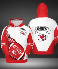 Sports American Football Nfl Kansas City Chiefs 3D All Over Print Zip Up Hoodie Option