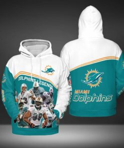 Sport Nfl Miami Dolphins 3D All Over Print Zip Up Hoodie Option