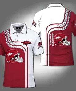 Arkansas Razorbacks Ncaa 3D Polo Shirt