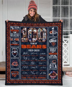 100 Years Of Chicago Bears Fan Gift Quilt