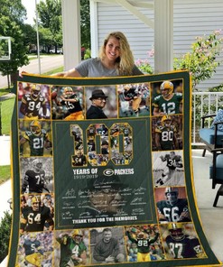 100th Green Bay Packers Quilt Blanket Bedding Set