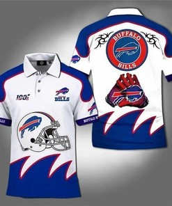 100th Nfl Buffalo Bills For Football Fan 3D All Over Print Polo Shirt