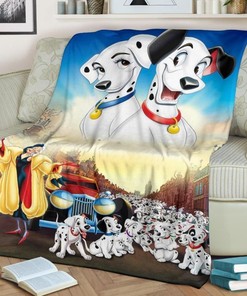 101 Dalmatian Best Seller Fleece Blanket Gift For Fan, Quilt Blanket Bedding Set Gift