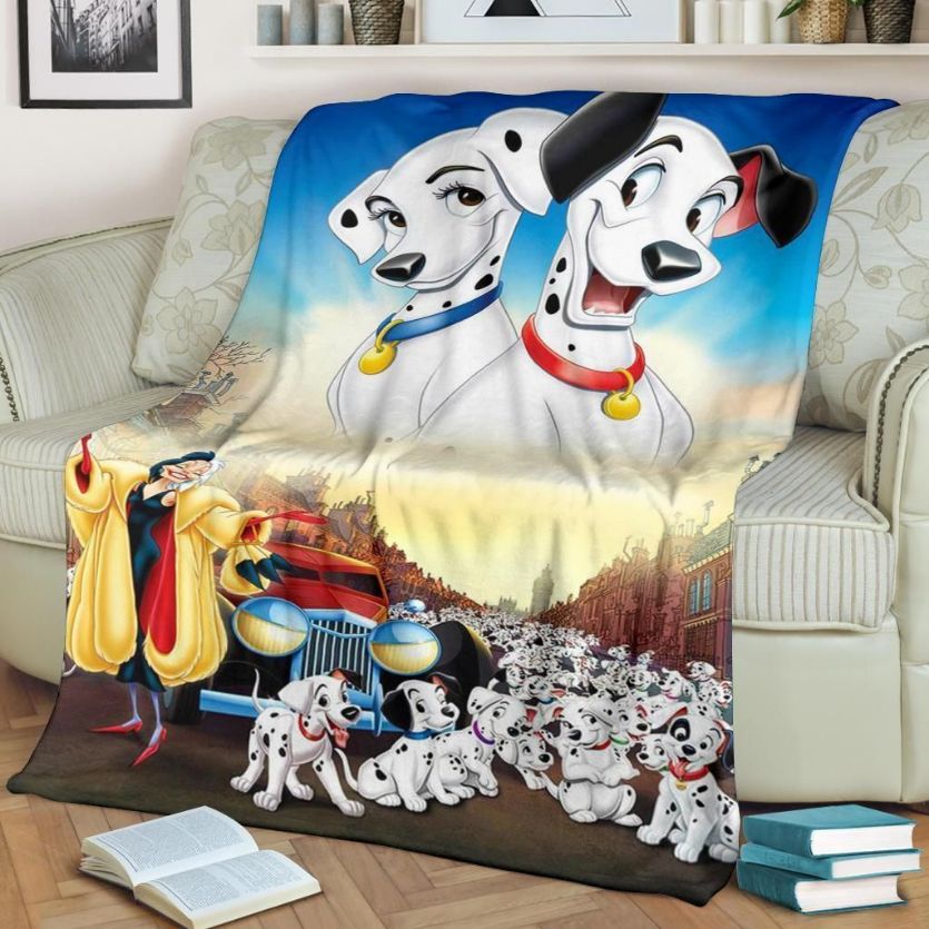 101 Dalmatian Best Seller Fleece Blanket Gift For Fan, Quilt Blanket Bedding Set Gift
