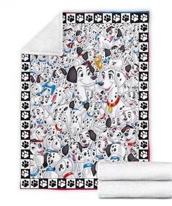 101 Dalmatians Funny Idea Sherpa Fleece Blanket Gifts for Family, for Couple