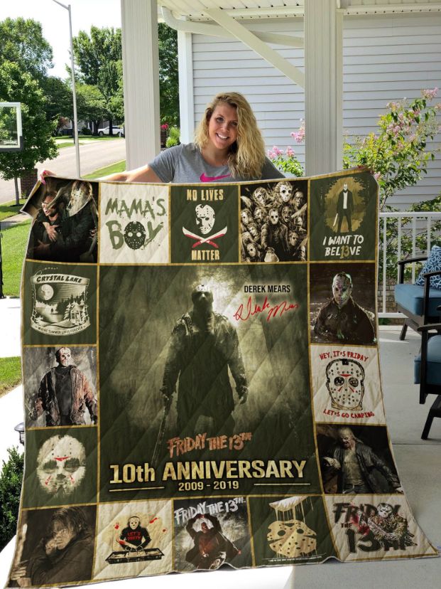 10th Anniversary Friday The 13th Collection Quilt Blanket Bedding Set