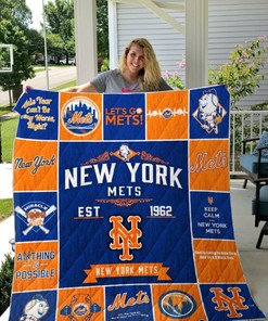 12 Mlb New York Mets Quilt Blanket Bedding Set