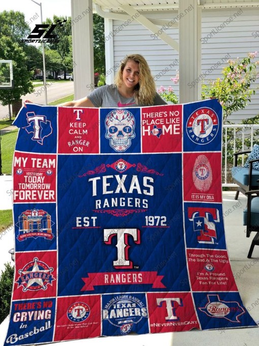 12 Mlb Texas Rangers Quilt Blanket Bedding Set