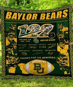 122 Years Of Ncaa Baylor Bears Collected Collection Quilt Blanket Bedding Set