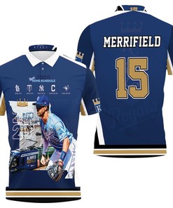 15 Whit Merrifield Kansas City Royals 2021 Polo Shirt All Over Print Shirt 3d T-shirt