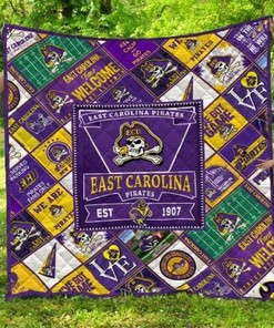 17 Ncaa East Carolina Pirates Collection Loved Quilt Blanket Bedding Set