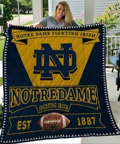 17 Ncaa Notre Dame Fighting Irish Collected Love Quilt Blanket Bedding Set