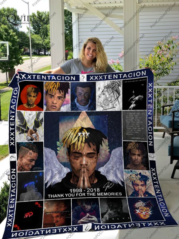 19 - 2018 Xxxtentacion Thank You For The Memories Signed Quilt Blanket Bedding Set