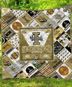 19 Ncaa Idaho Vandals Collection Collected Quilt Blanket Bedding Set