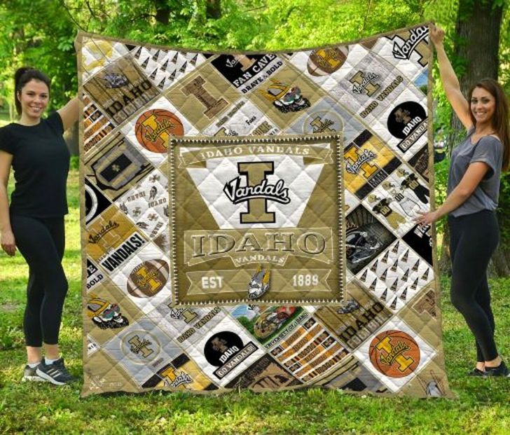 19 Ncaa Idaho Vandals Collection Collected Quilt Blanket Bedding Set
