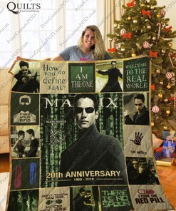 20th Anniversary The Matrix Trilogy Quilt Blanket Bedding Set