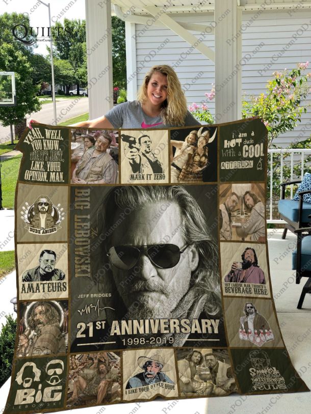 21st Anniversary The Big Lebowski Collection Quilt Blanket Bedding Set