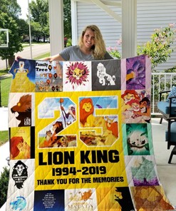 25 Years Of Lion King Collection Quilt Blanket