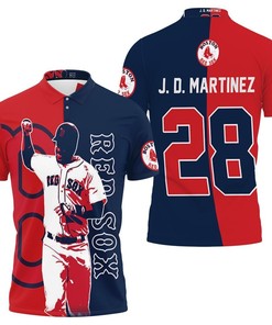 28 J D Martinez Boston Red Sox Polo Shirt All Over Print Shirt 3d T-shirt
