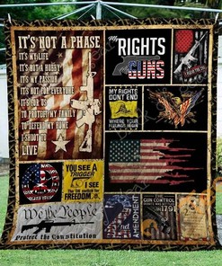 2Nd Amendment Quilt Blanket Bedding Set