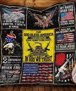 2Nd Amendment Right Quilt Blanket Bedding Set