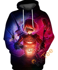 2b Nier Automata All Over Print Hoodie 3D