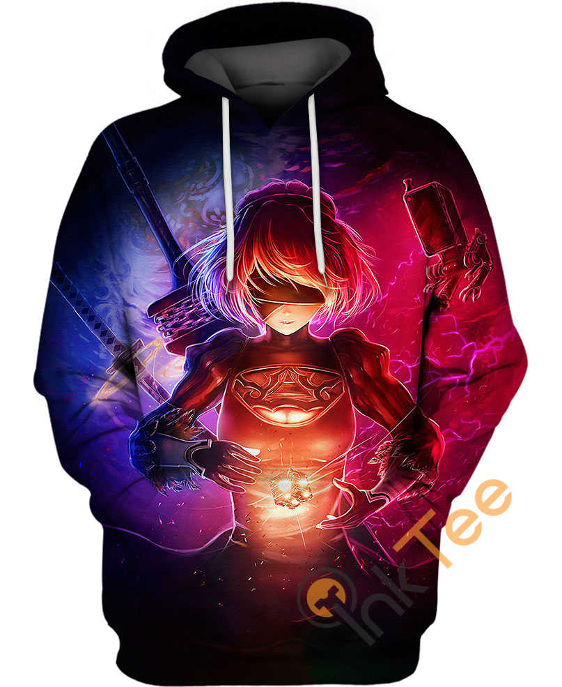 2b Nier Automata All Over Print Hoodie 3D