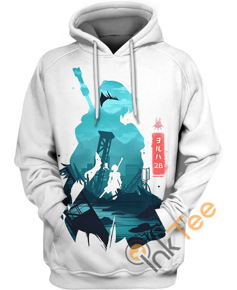 2b Nier Automata Sport All Over Print Hoodie 3D
