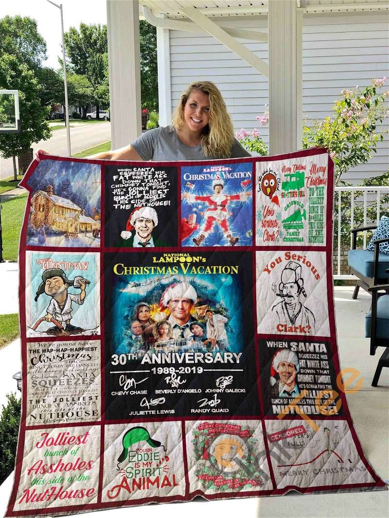 30 Years Of National Lampoons Christmas Vacation Quilt Blanket Bedding Set