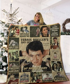 34th Anniversary Ferris Bueller's Day Off Quilt Blanket Bedding Set