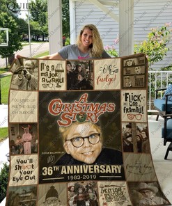 36th Anniversary A Christmas Story Collection Quilt Blanket Bedding Set