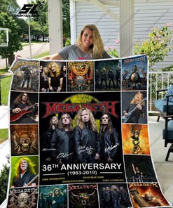 36th Anniversary Rock Band Megadeth Collection Quilt Blanket Bedding Set