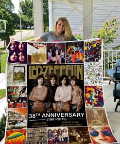 38th Anniversary Led Zeppelin Collected Quilt Blanket Bedding Set